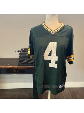 Vintage Reebok NFL Green Bay Packers Brett Favre Jersey - Size Medium